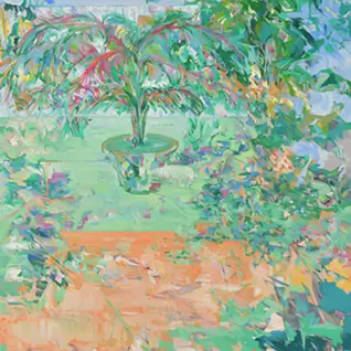 噴水跡に植木鉢と人工芝 by 福田紗也佳 | 現代アートの販売・通販
