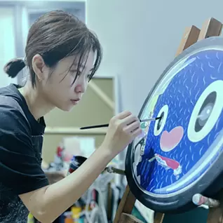 各種公募展入選作家による現代アート作品　『ブルーキャット　NO.5 』 各種公募展入選作家による現代アート作品 『ブルーキャット NO.5
