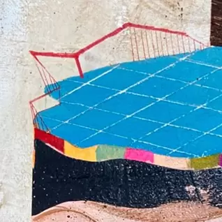 現代アート title : Tiger × Sea × Gold 🐅 × 🏝️🐟🐠🐡👑💰 material : digital