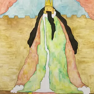 油絵②F8 原画◎『桜と赤富士』○がんどうあつし和洋画○純金箔Liquitex膠