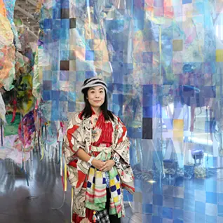 現代アートOuma 「絵の具を使い切りたかった」オリジナル 新作 色鉛筆画 『蒼の囁き』 sold out Xのお客様がご購入下さい