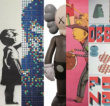 サンエックス90周年 キャンバスアート モザイクアート MUCA展 ICONS of Urban Art 〜バンクシーからカウズまで〜 | ArtSticker