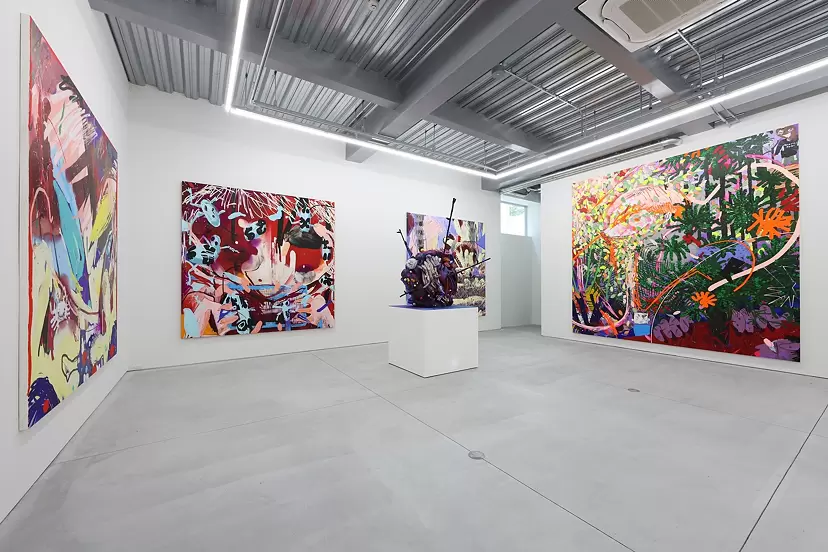 Installation view: Masato Mori solo exhibition Lonsdaleite Year, NANZUKA UNDERGROUND, Tokyo, 2021 ©Masato Mori Courtesy of NANZUKA