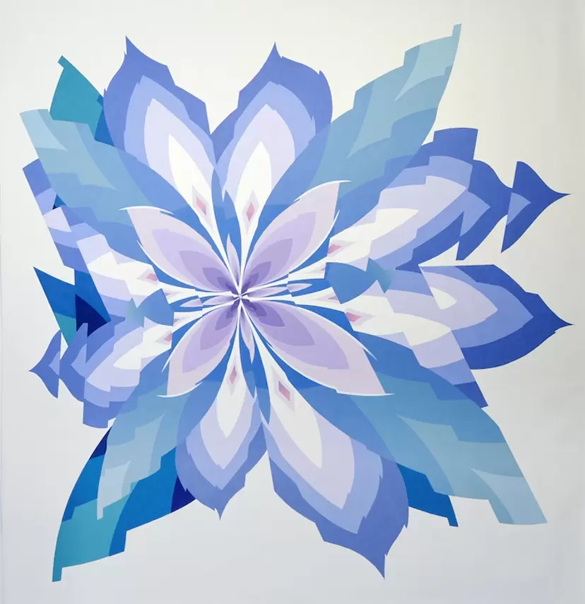 絵画　窓の氷の華 小野田商店 – アイスアートミュージアム