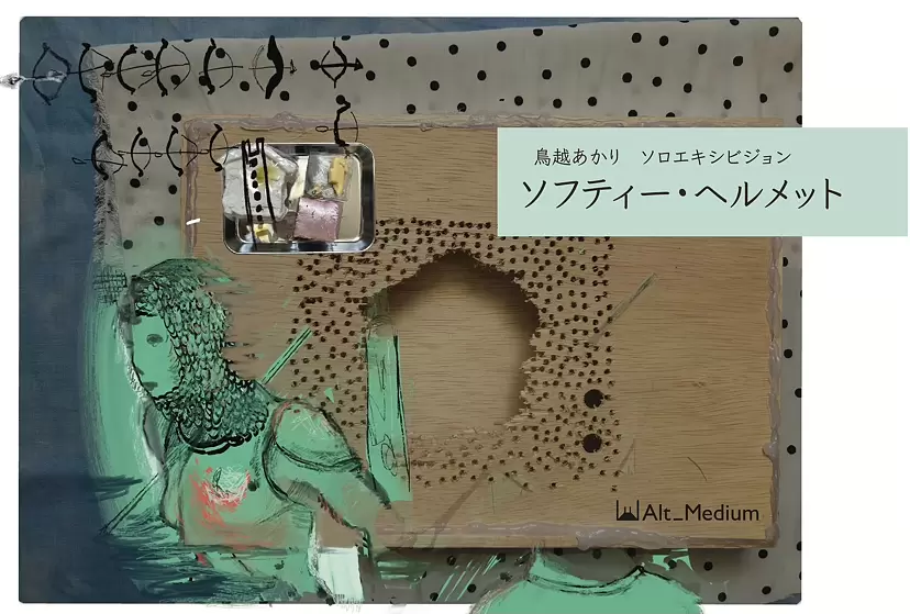 鳥越あかり 個展「ソフティー・ヘルメット」