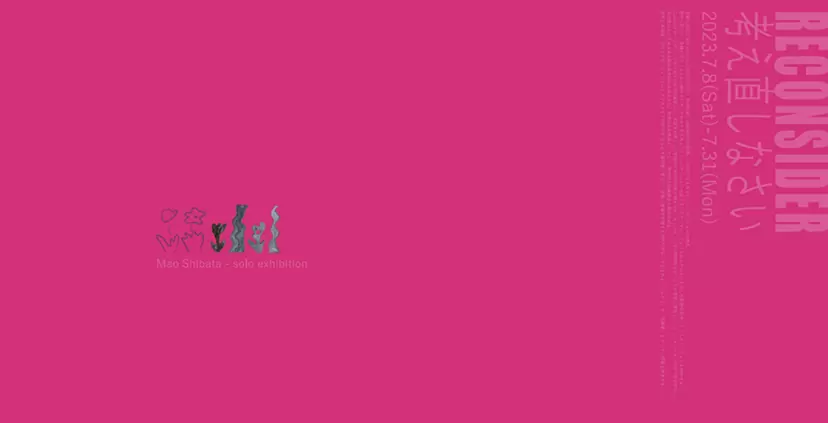 柴⽥まお 個展 “RECONSIDER/考え直しなさい”
