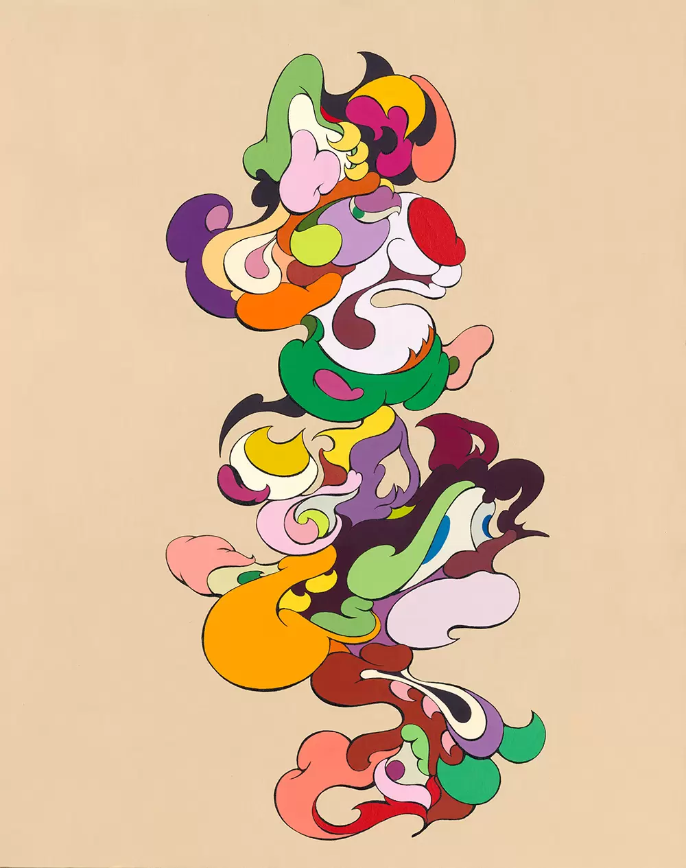 魚藻荷蓮紋蓋罐 明嘉靖朝 景德鎮五彩瓷 村上隆 絵画 1枚 11月18日(月)12時よりWEBショップにて、村上隆新作ポスター『魚