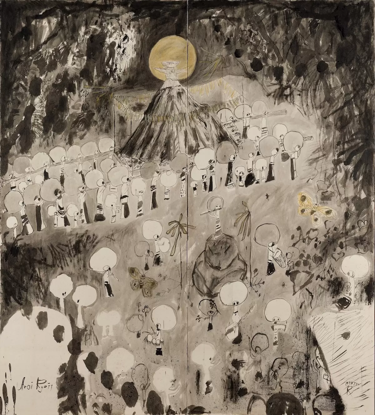 絵画  ★Rustyさま専用★ 白い妖精 他1点 リクエスト 原画 new born 荒井良二 いつも しらないところへ たびするきぶんだっ