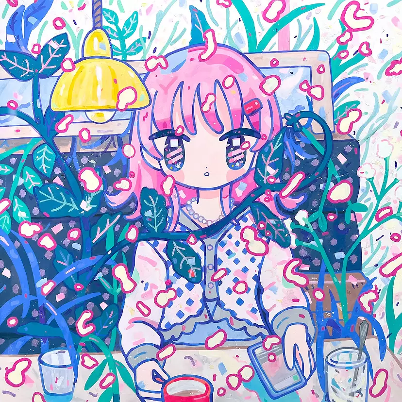 開運絵画　❀私達を描きなさい❀＼(^o^)／ 朝の雷