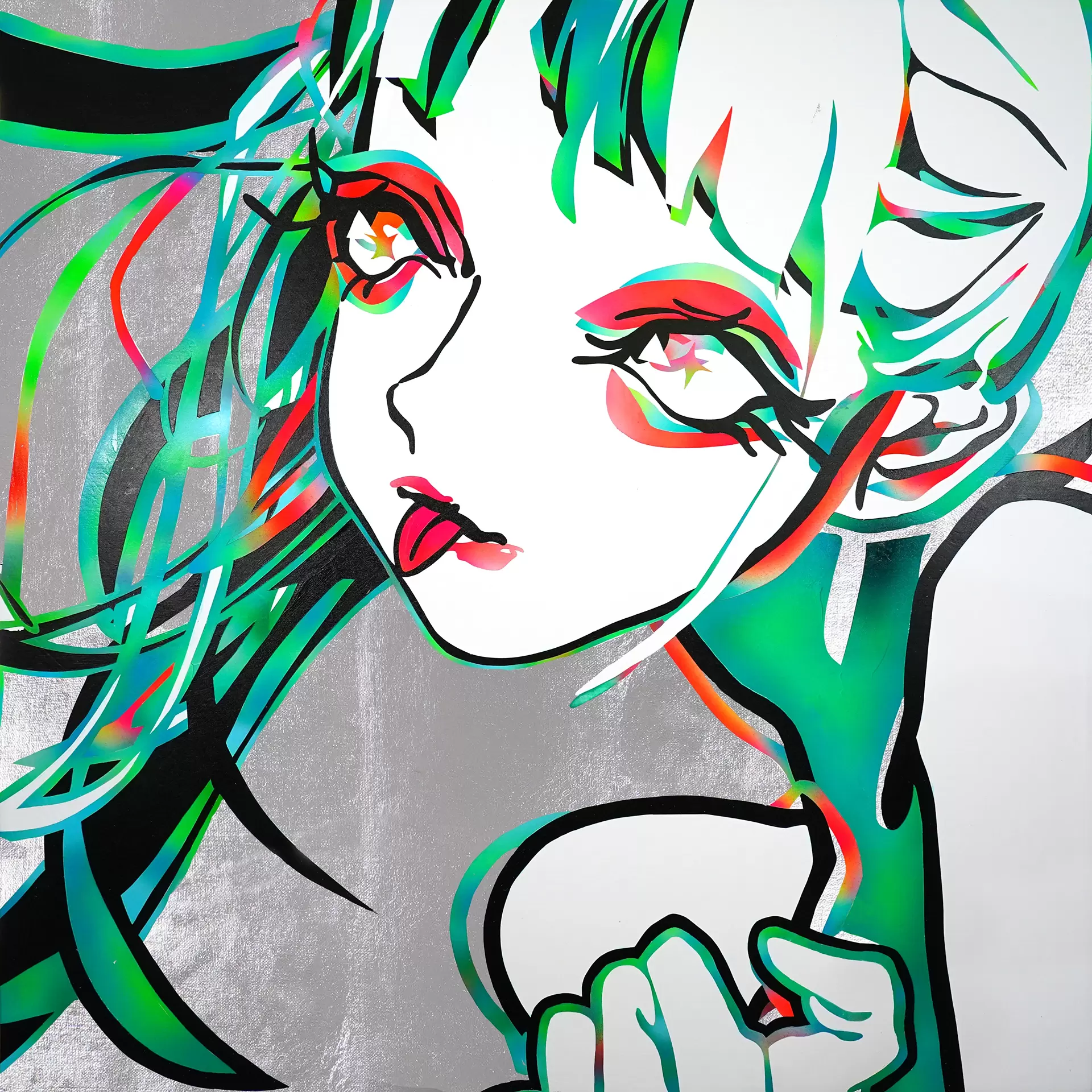 ネイネイ　原画　若手作家　現代美術 ネイネイ 原画 若手作家 現代美術 アーティスト ネイネイ 編