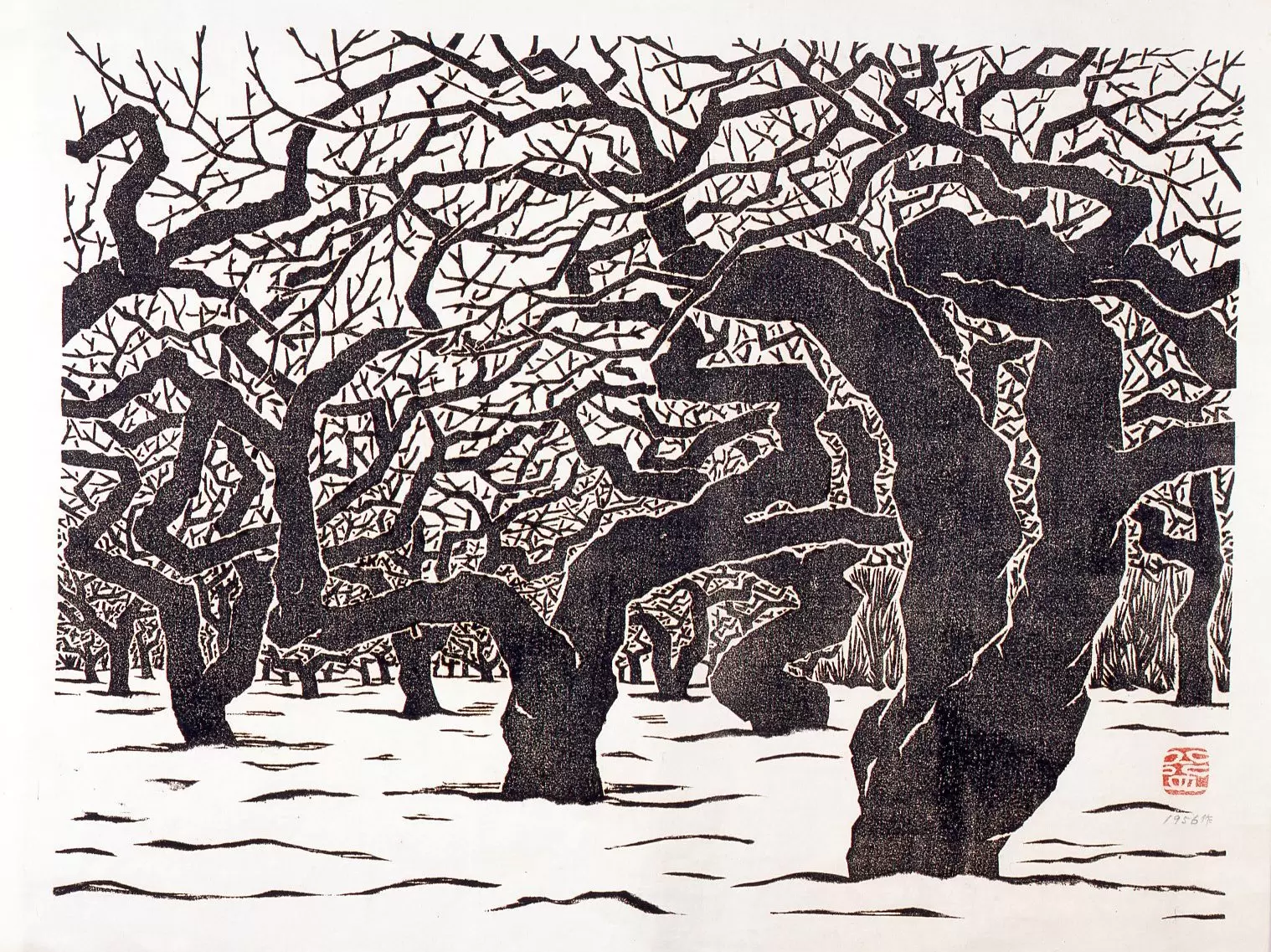 風のなかを飛ぶ種子 青森の教育版画 | ArtSticker