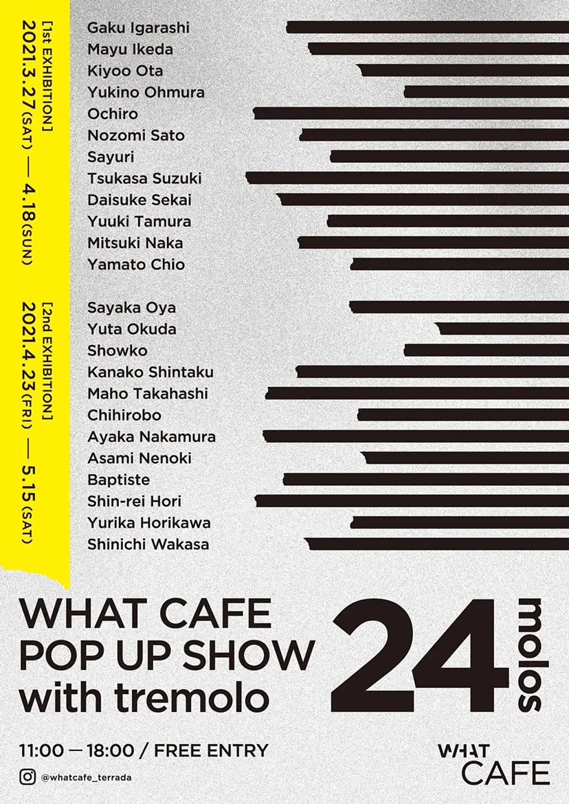 WHAT CAFE POP UP SHOW with tremolo