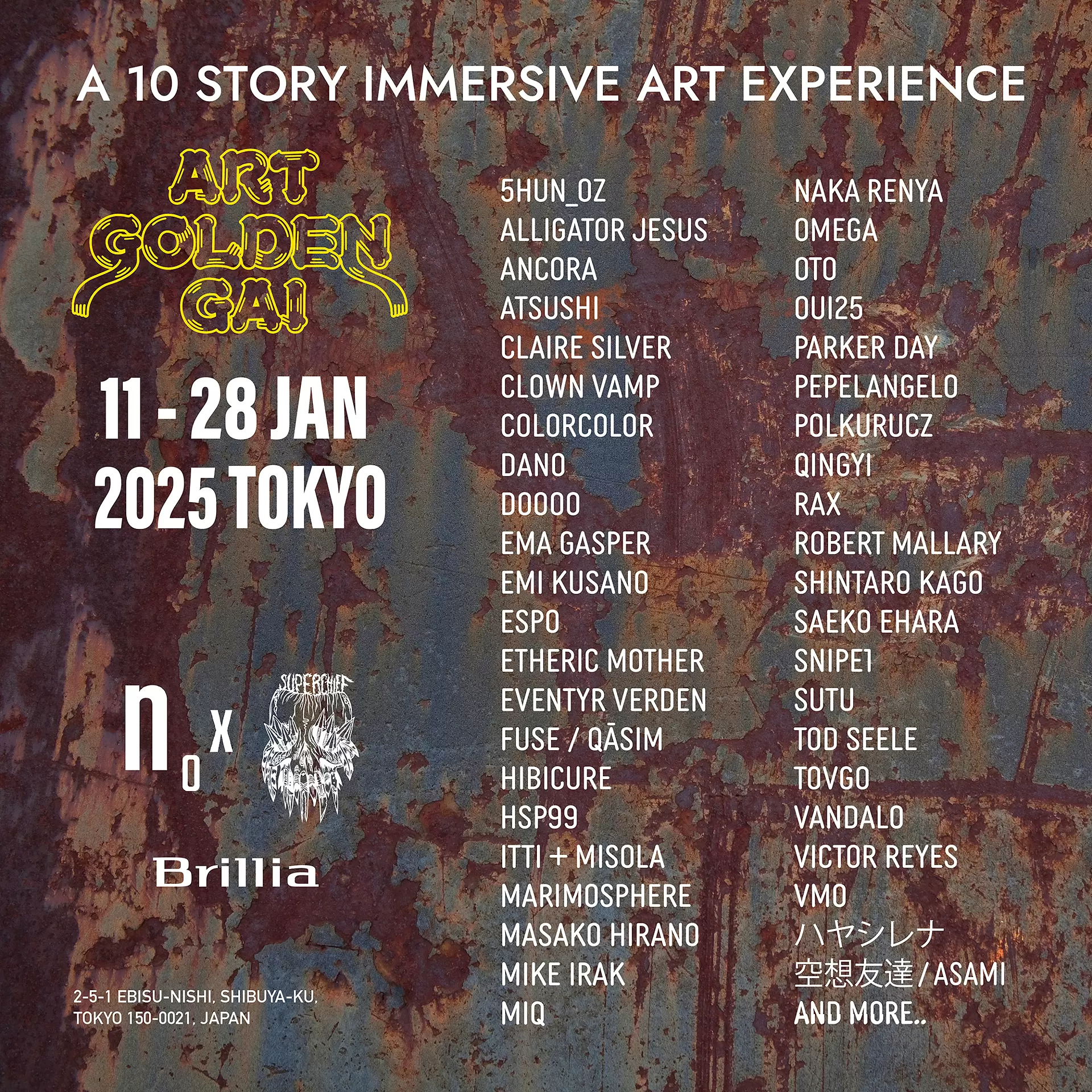 ART GOLDEN GAI by NoxGallery x Superchief x Brillia | オンライン