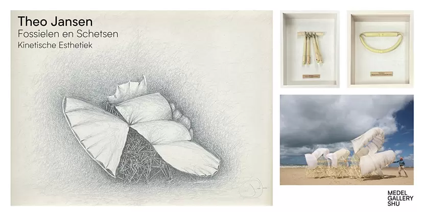 テオ・ヤンセン Fossielen en Schetsen Kinetische Esthetiek