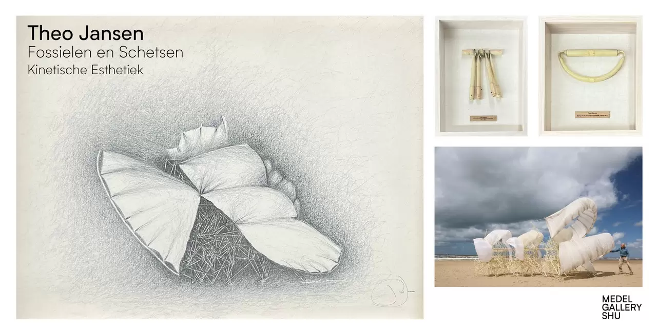 テオ・ヤンセン Fossielen en Schetsen Kinetische Esthetiek | ArtSticker