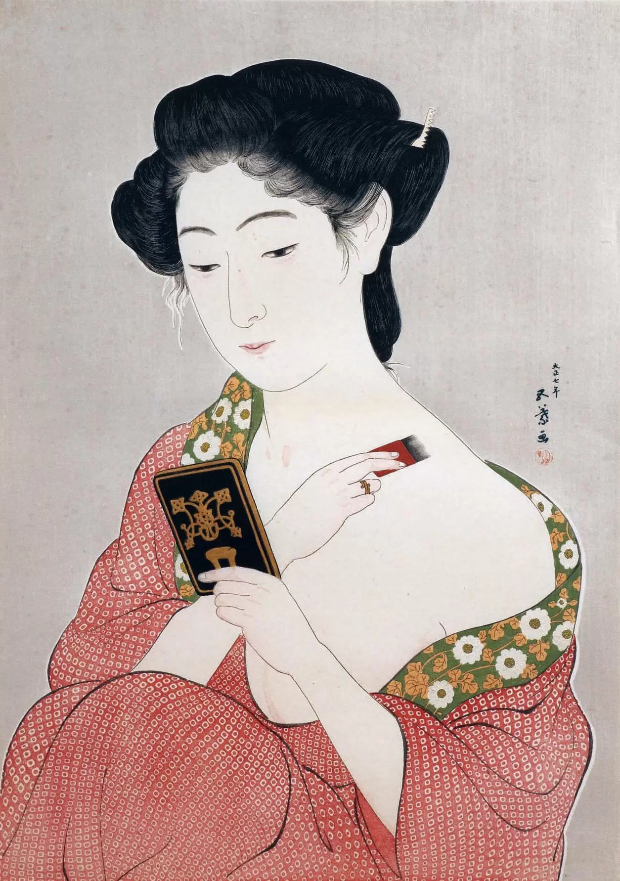 三条大橋、橋口五葉の復刻版画、丹青社 三条大橋、橋口五葉の復刻版画、丹青社