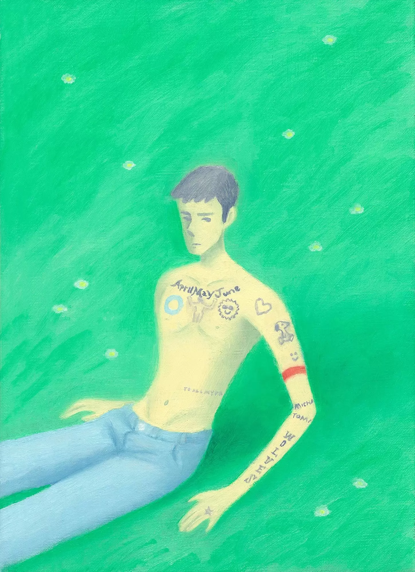 絵画 ★candy★Ａ４サイズ •夢降るフィスカルス村 原画 金井冬樹／栗原あき／田村正樹／毬谷静「We begin to tell