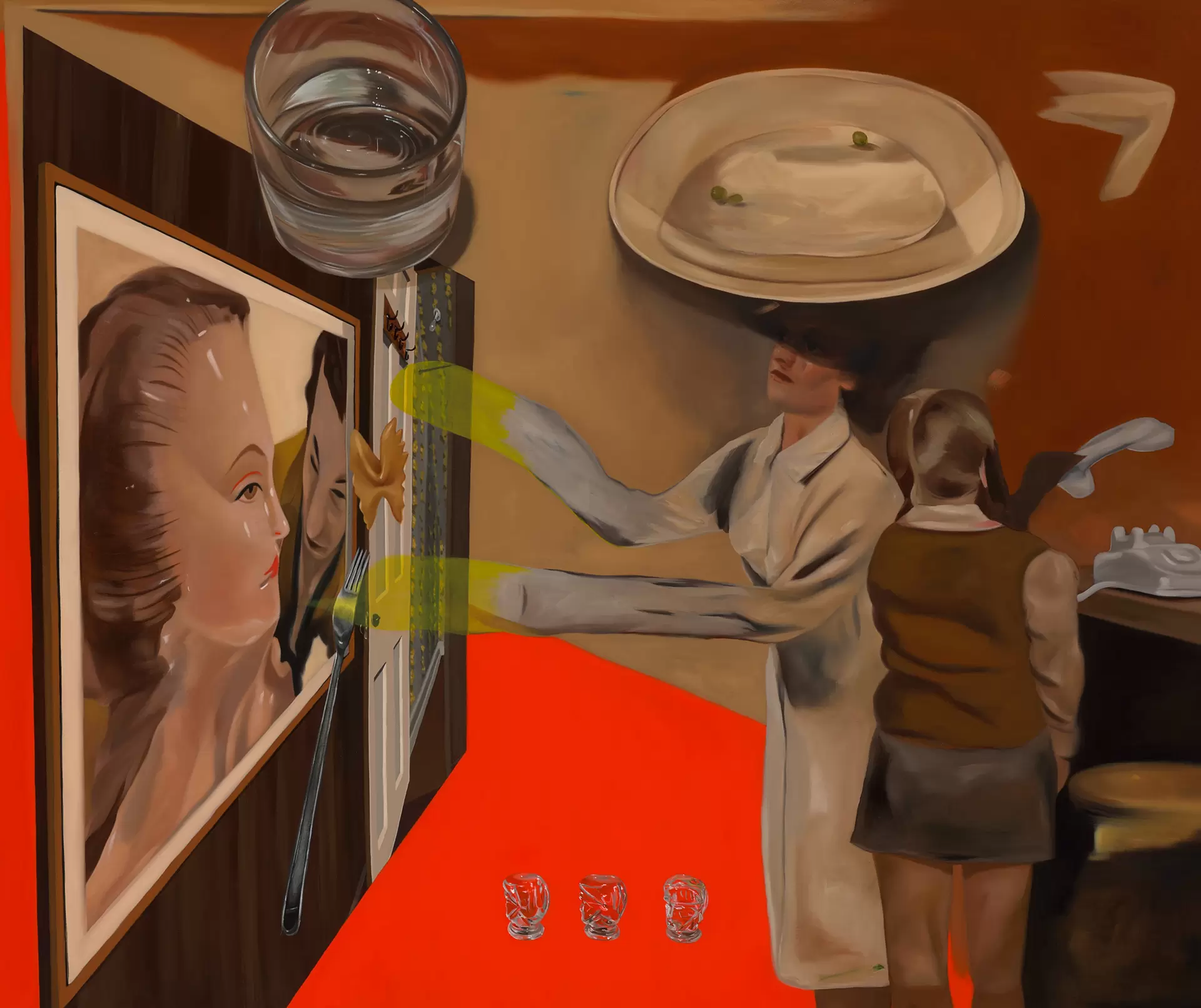 手作り額付き絵画　title「はるうららニャンコ」 bonhanco-横長.jpg