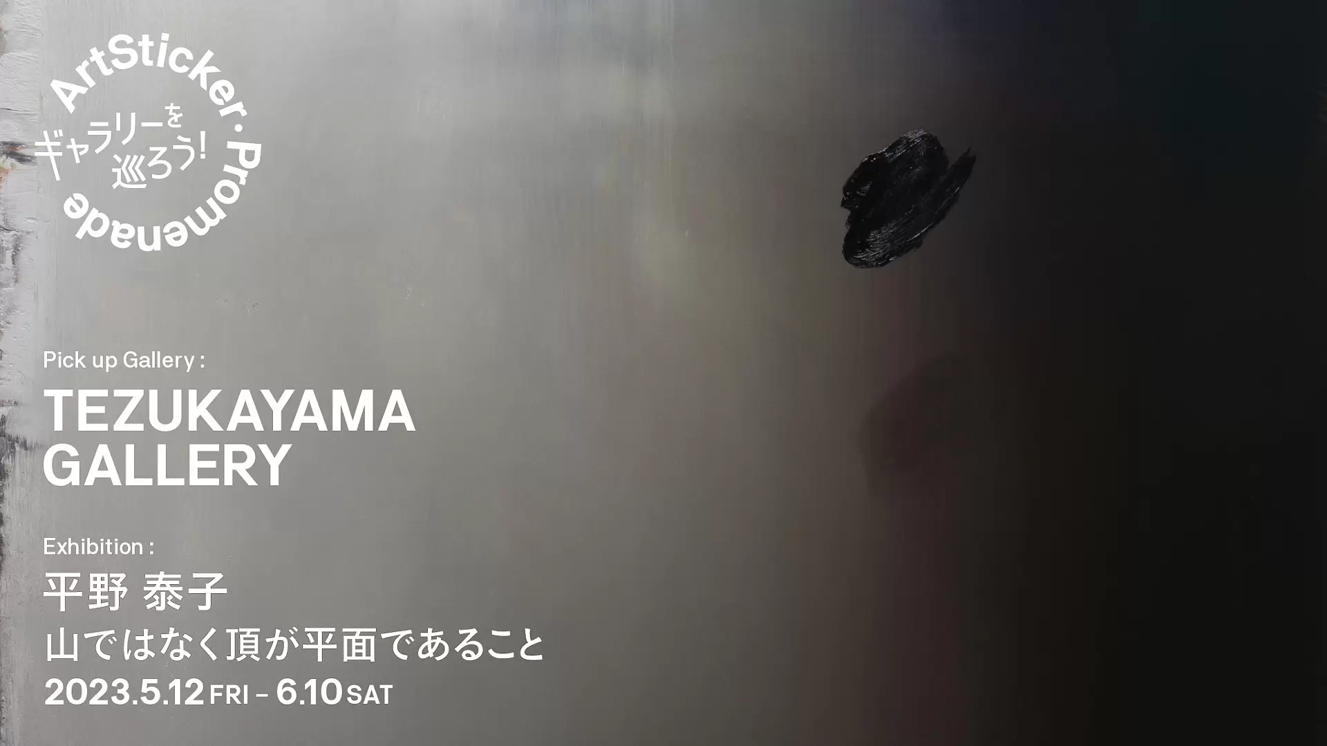 TEZUKAYAMA GALLERY / 平野泰子「山ではなく頂が平面であること」 - ArtSticker Promenade |  ArtSticker