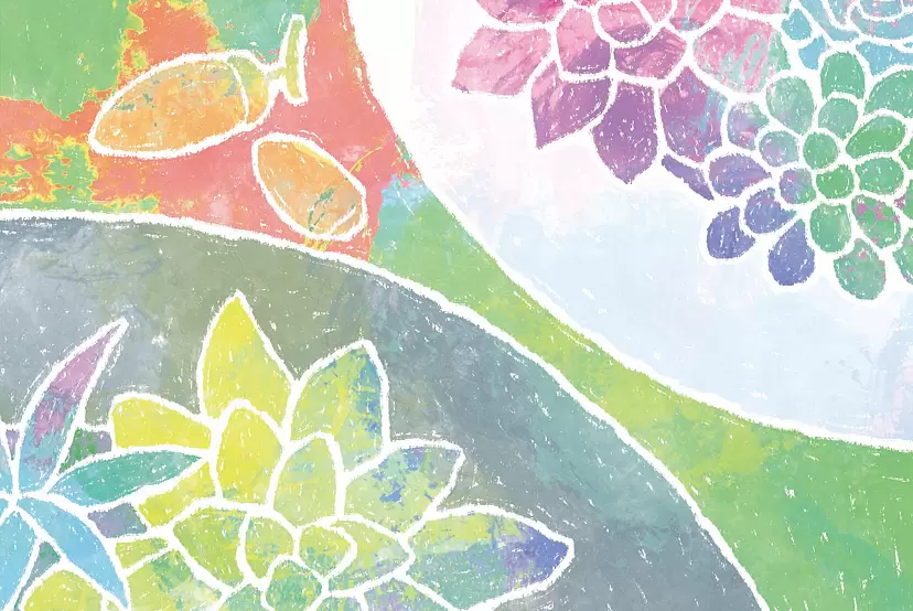 PASTEL PLANTS ART