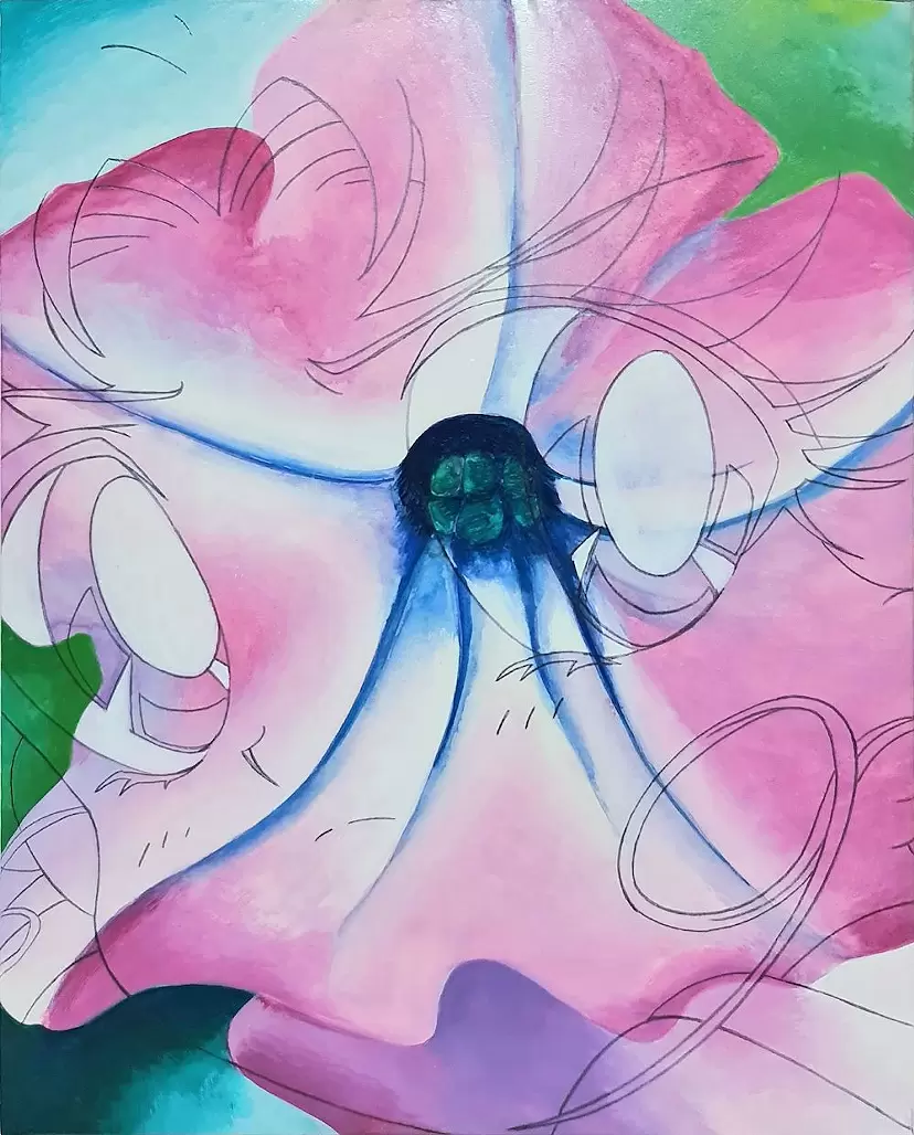 絵画通販☆原画（1点限り）『花びら（Flower Petal