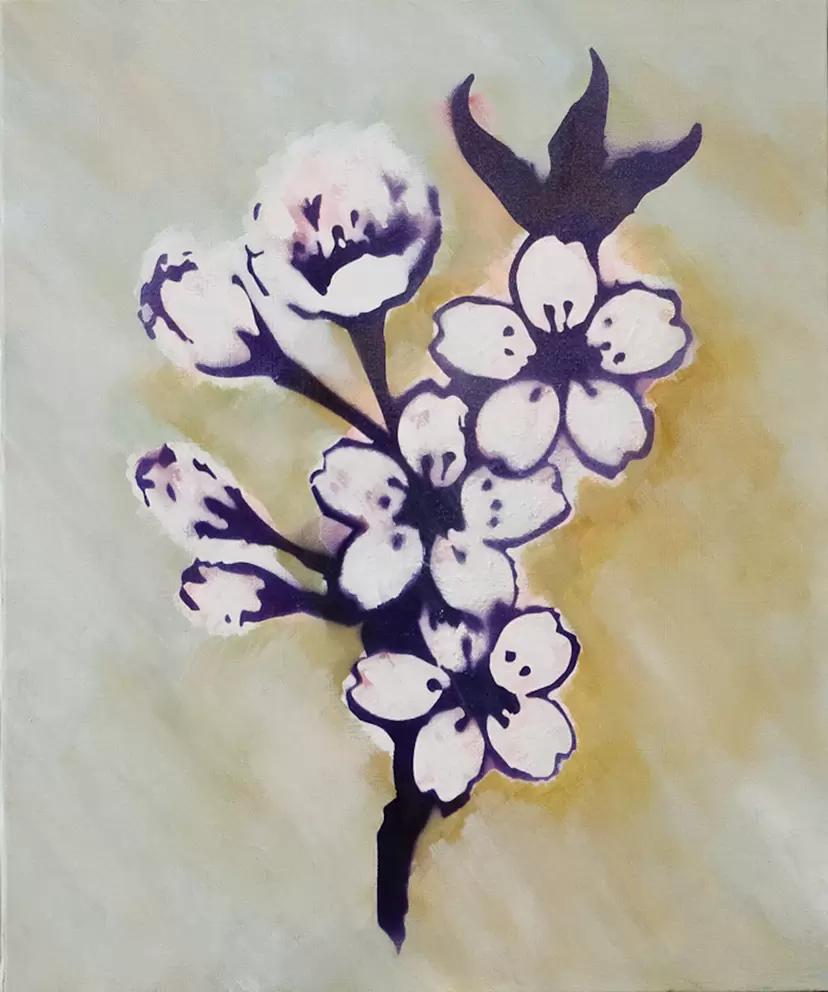 Deconstructive decoration (cherry blossoms, from F 10,000 yen ticket)