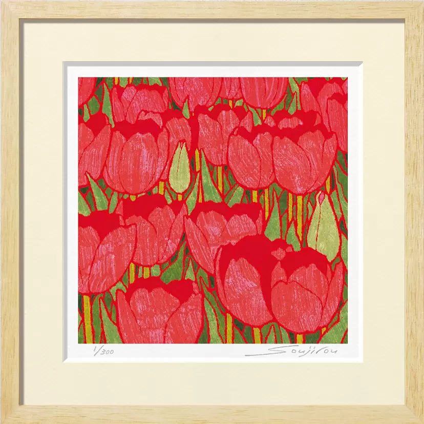 Red tulip (FW-045, 30 square)