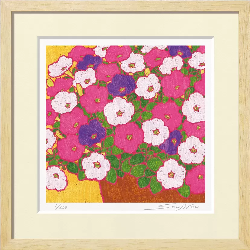 庭のサフィニア3 色（FW-049・30角） by 藤谷壮仁郎（soujirou