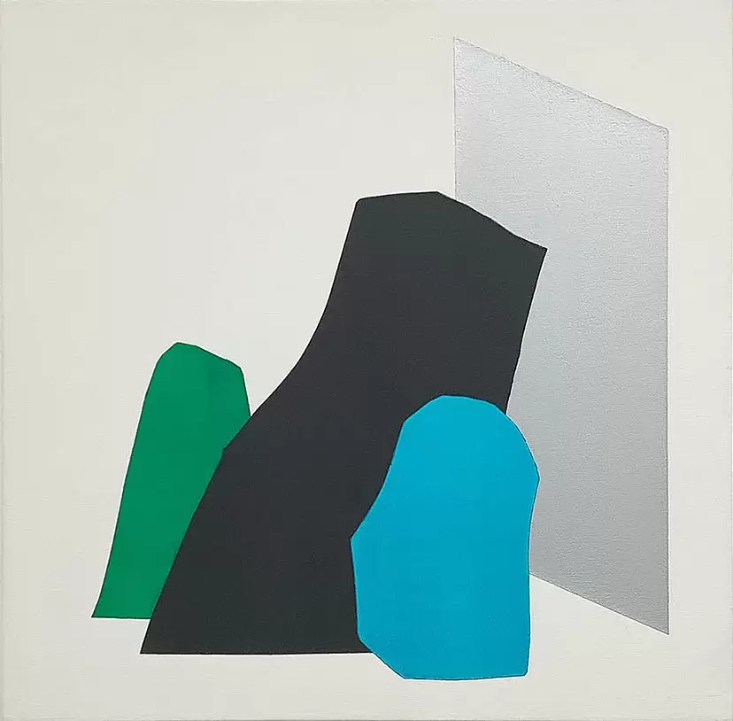 debris ( cerulean blue / black / viridian )