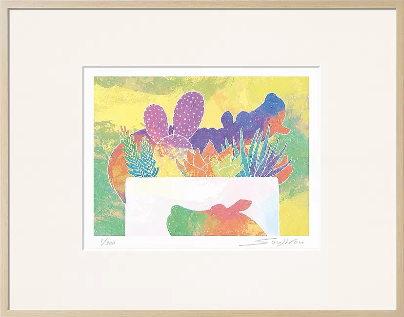 小鳥 ペストマスク ドードー 多肉植物 原画 アート 絵画 画家 エキゾチック 小鳥 ペストマスク ドードー 多肉植物 原画 アート 絵画 画家