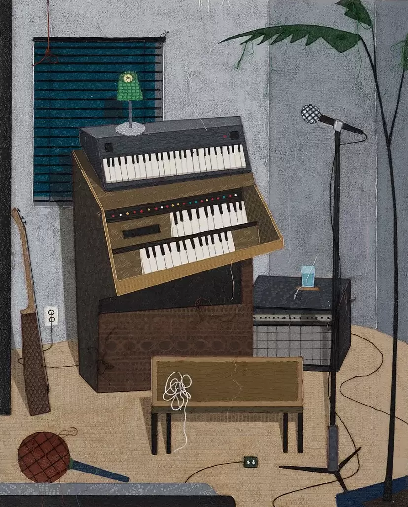 Grandma’s electric organ (at Greg’s house)