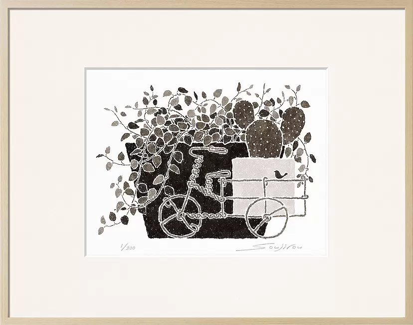 Wire Plants and Cacti (MP-008-4, half cut)