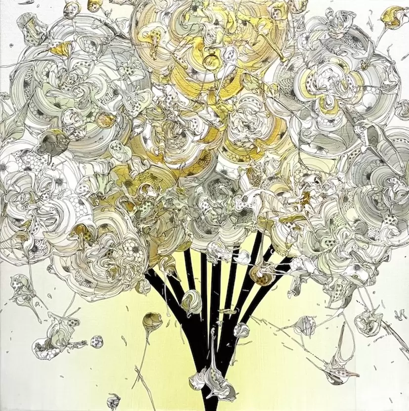 Abstract Bouquet 251115（Gold Gradation x Gold） by 奥田雄太