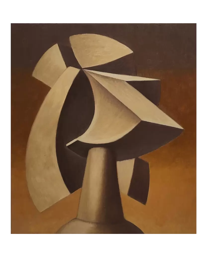 Head Wearing A Hat (An optical illusion of a Picasso's Painting)