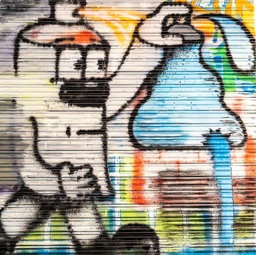 Painting with junk spray