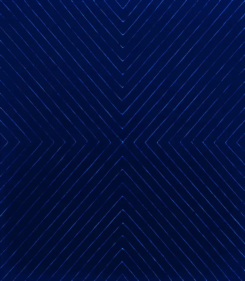 青い縞模様 Blue Stripe by 吉村 仁 現代アートの販売・通販 ArtSticker