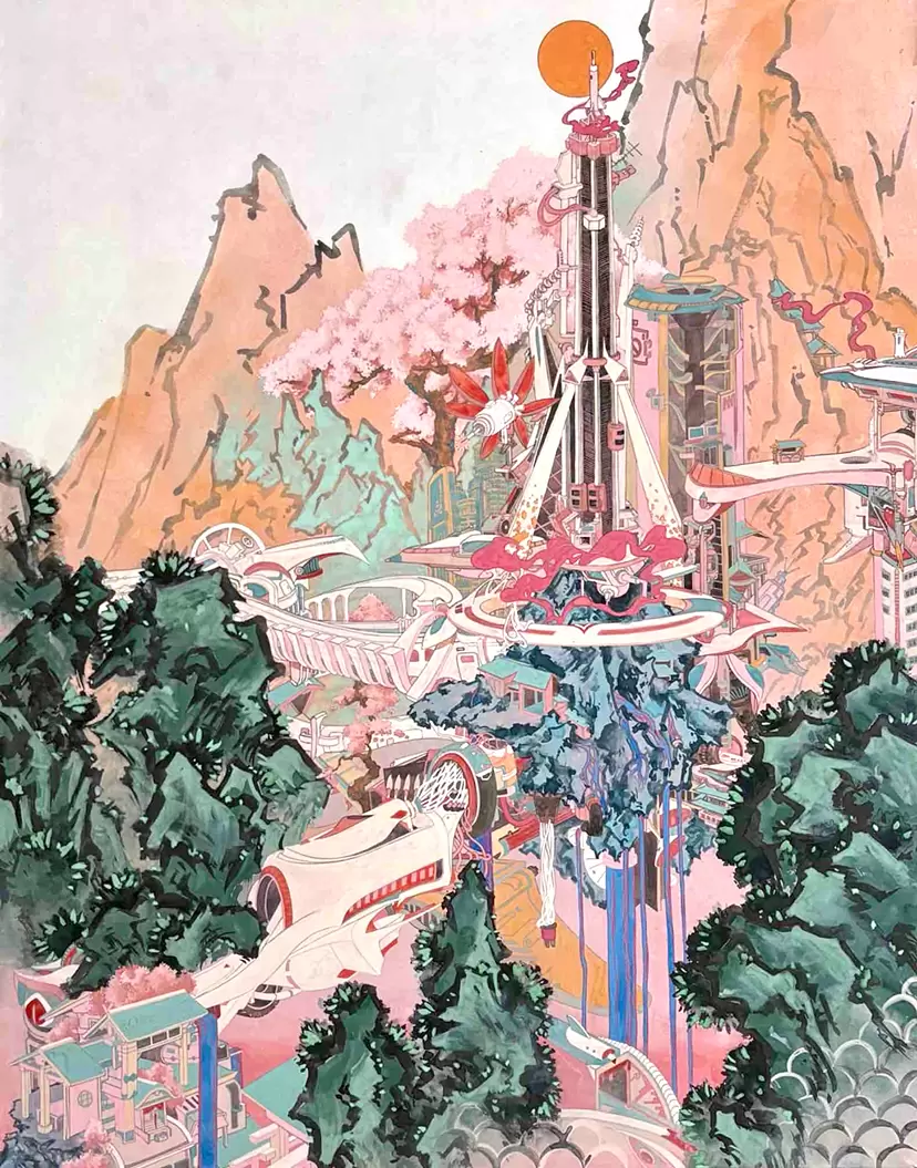 山水桃源機構都市図