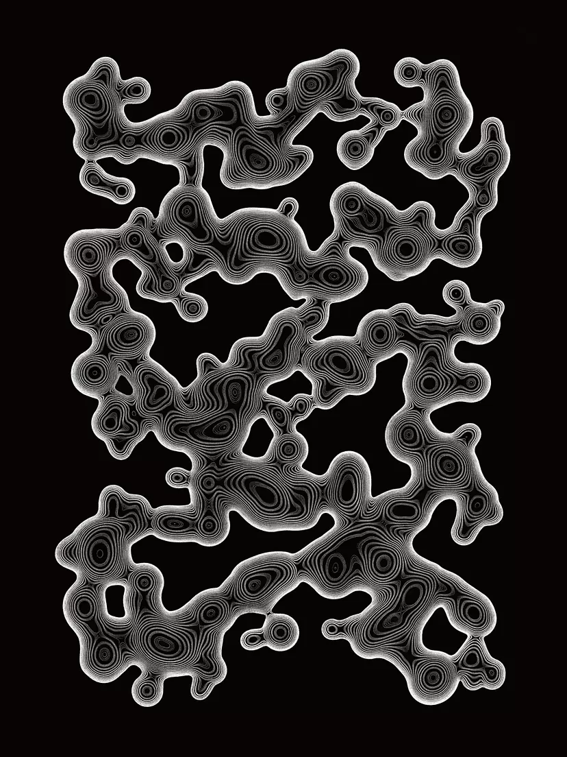 NATURE/CODE/DRAWING Liquid algorithm