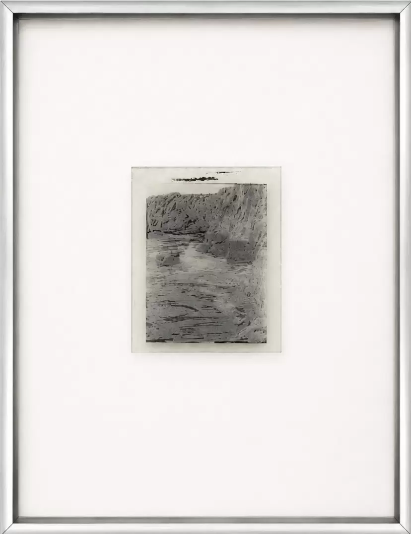 line, scene and line; glass dry-plate #1