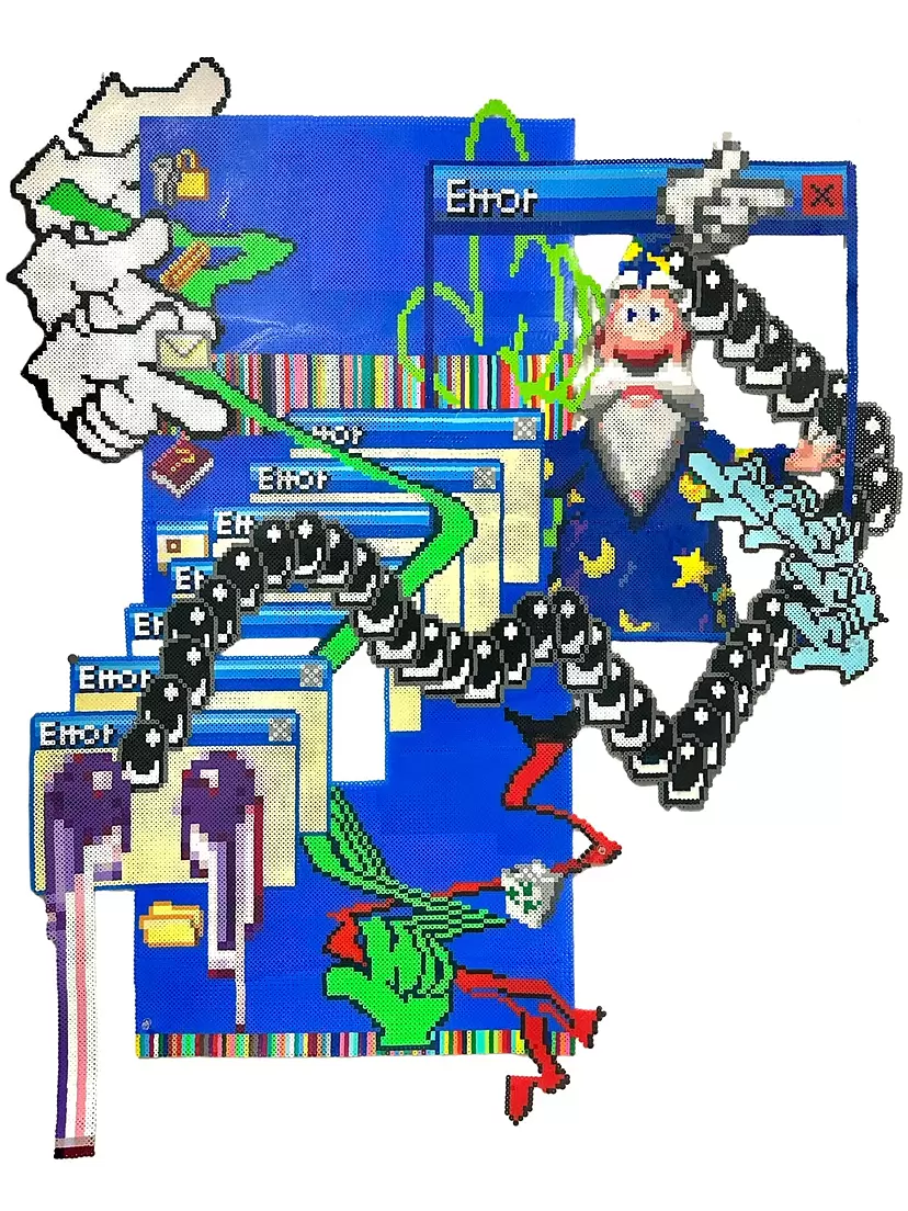 Computer drawing “Monitor Error”