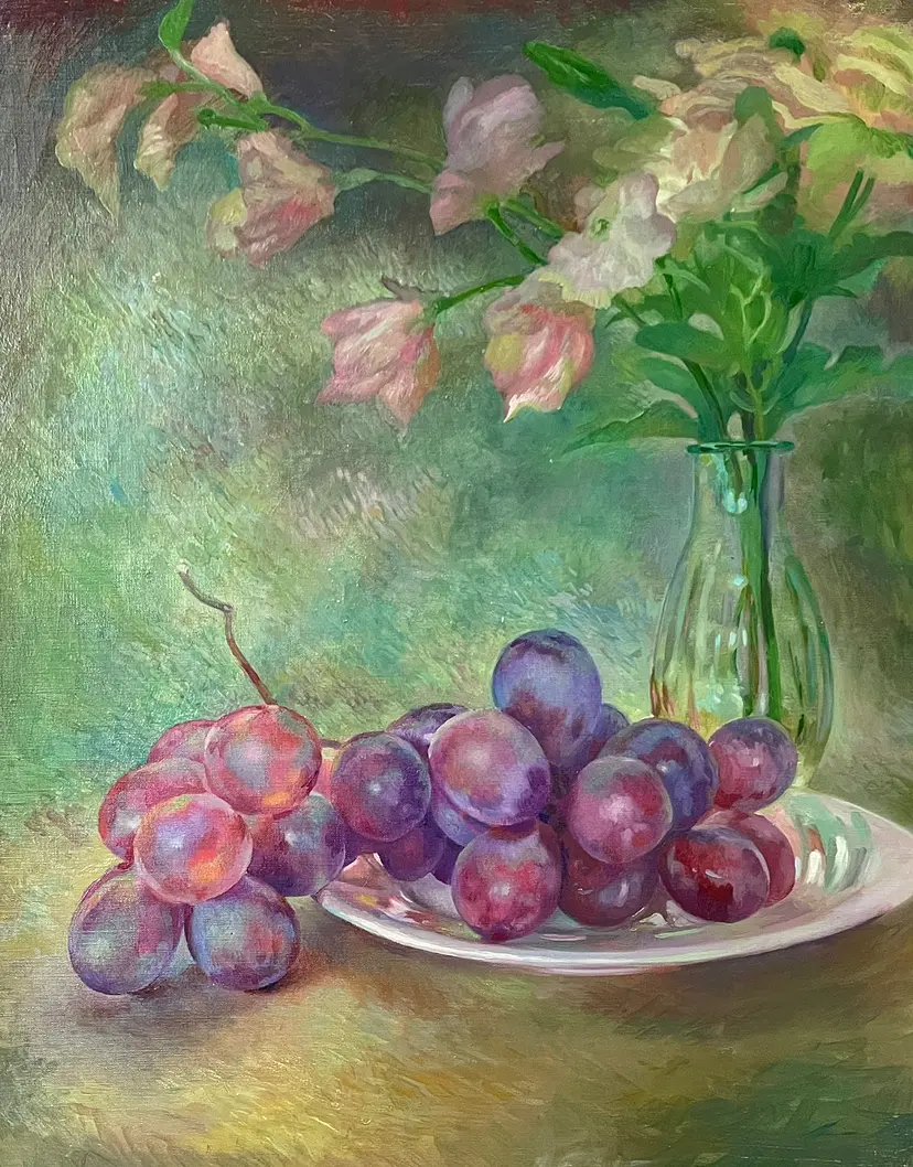 平真太郎「葡萄と花」 by 木村 美和 | 現代アートの販売・通販