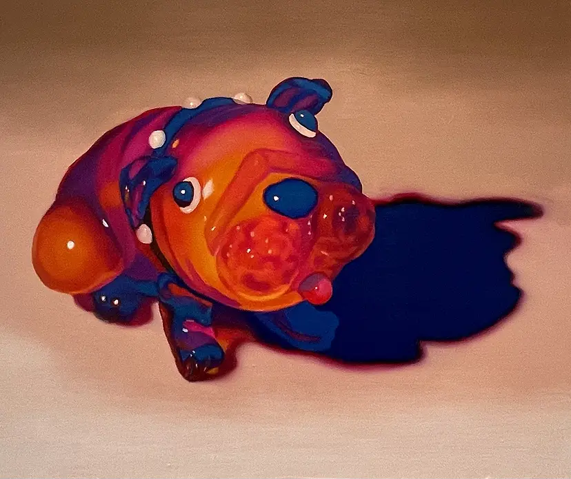 Glass dog III