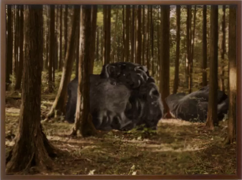 “Landscape of Momentary Sunshine with a Colossus,” from the series “COLOSSUS”