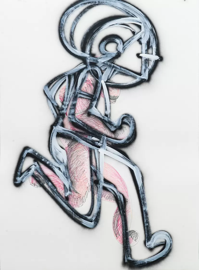 Study for Null Cited from Eadweard Muybridge's "The Human Figure in Motion"#024-3