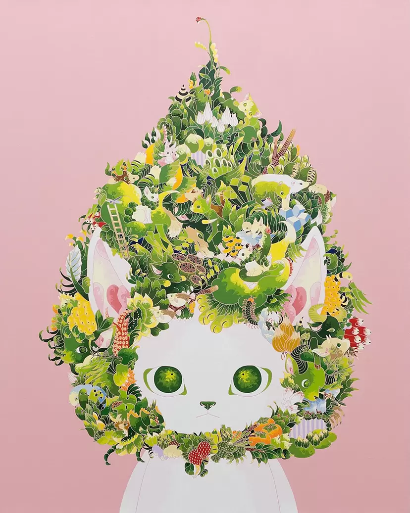 A tree (Pink)