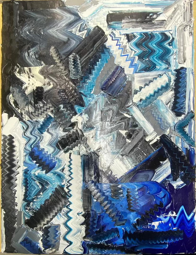 あ*ん様 現代アート アクリル画 絵画　原画　\"hair is good\" ?media_id=3411176942496892148