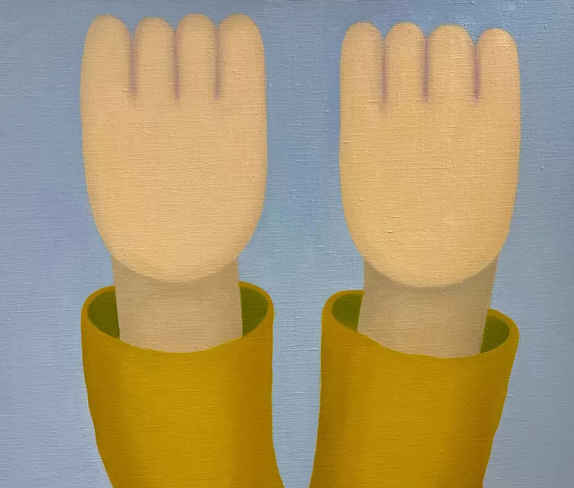 gesture (hands up)
