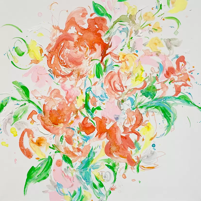 Dancing flowers No.77 by 川西郁美 | 現代アートの販売・通販 