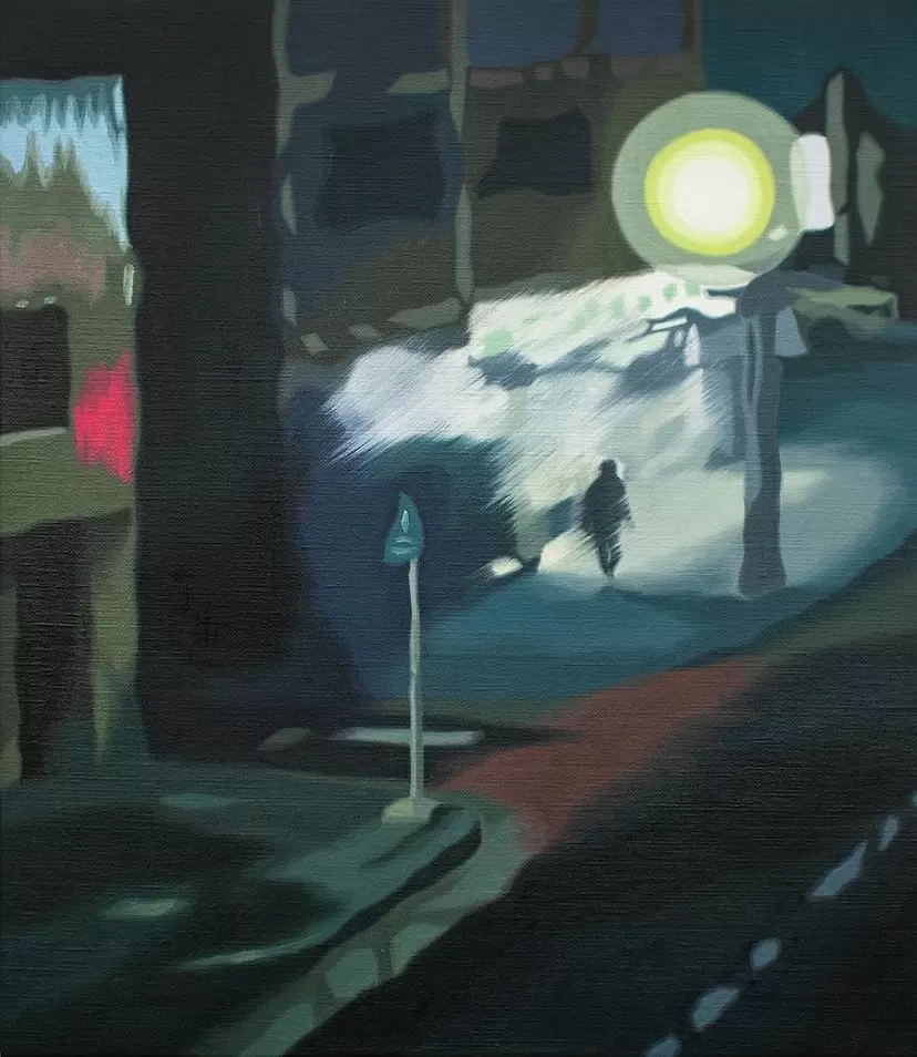 afterimage of the night (from the footbridge)
