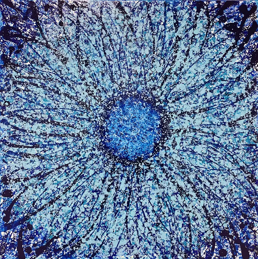 魂の花・青